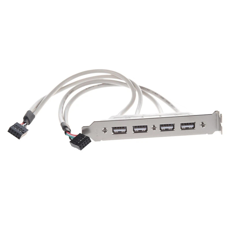 USB 2.0 9Pin 2-portowy przedłużacz USB do 4-portowej płyty gł&oacute;wnej