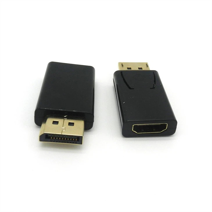 Zwarte Displayport mannelijk naar HDMI vrouwelijk adapter