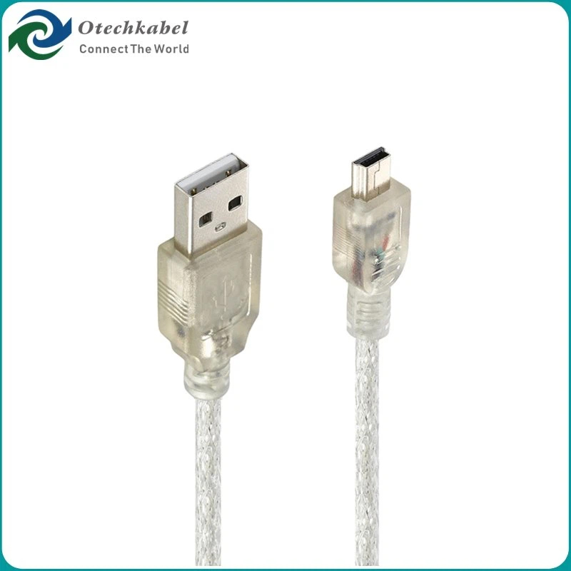 Transparante mini-USB-kabel
